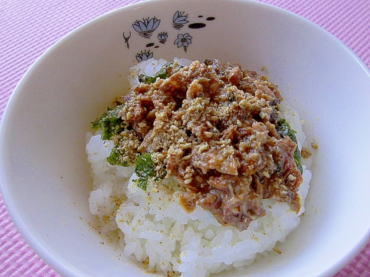 家計応援!!超簡単!!さんま缶のわさび丼