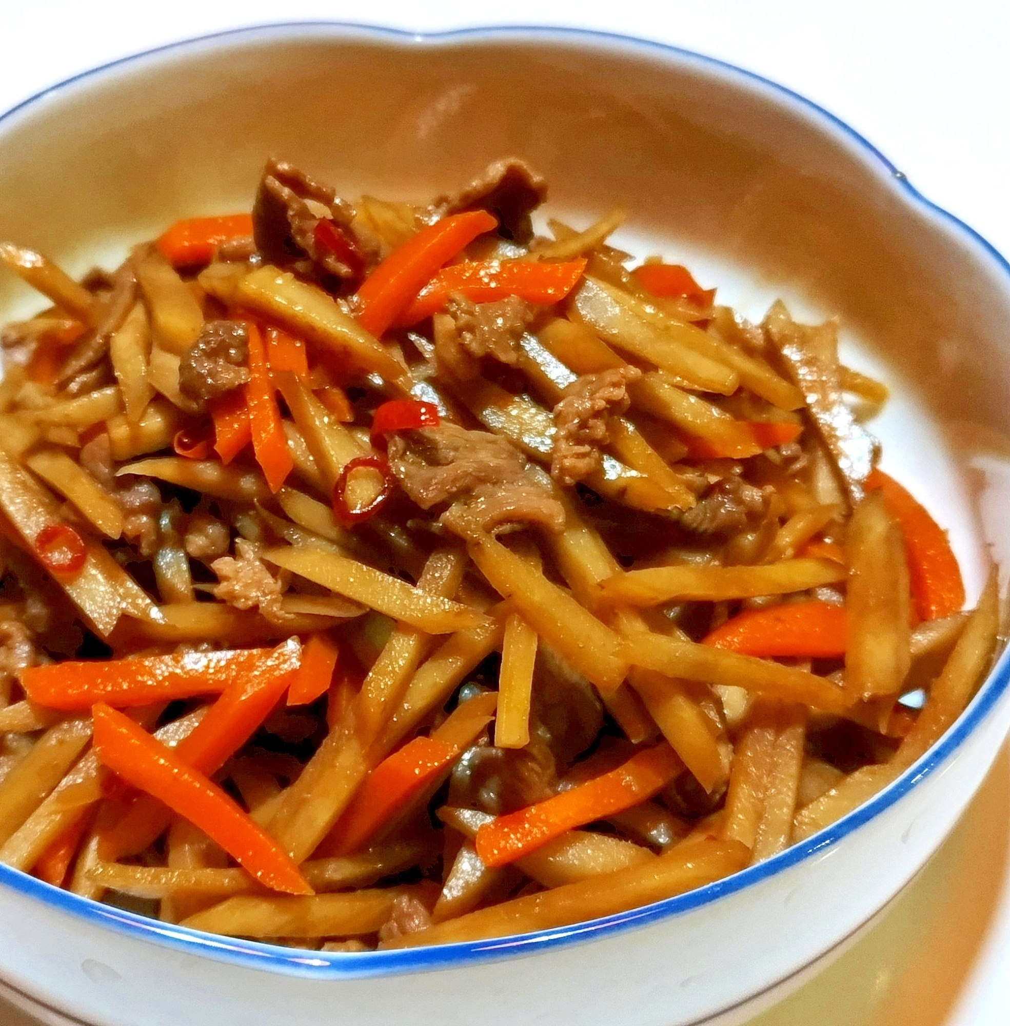 牛ごぼうきんぴら