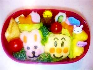 アンパンマンとうさぎのキャラ弁 レシピ 作り方 By 335mjca 楽天レシピ