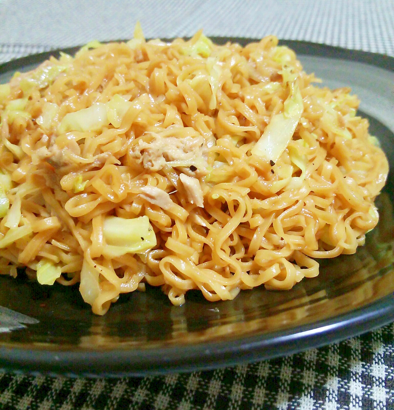 チキンラーメンで❀ツナレモン焼きそば