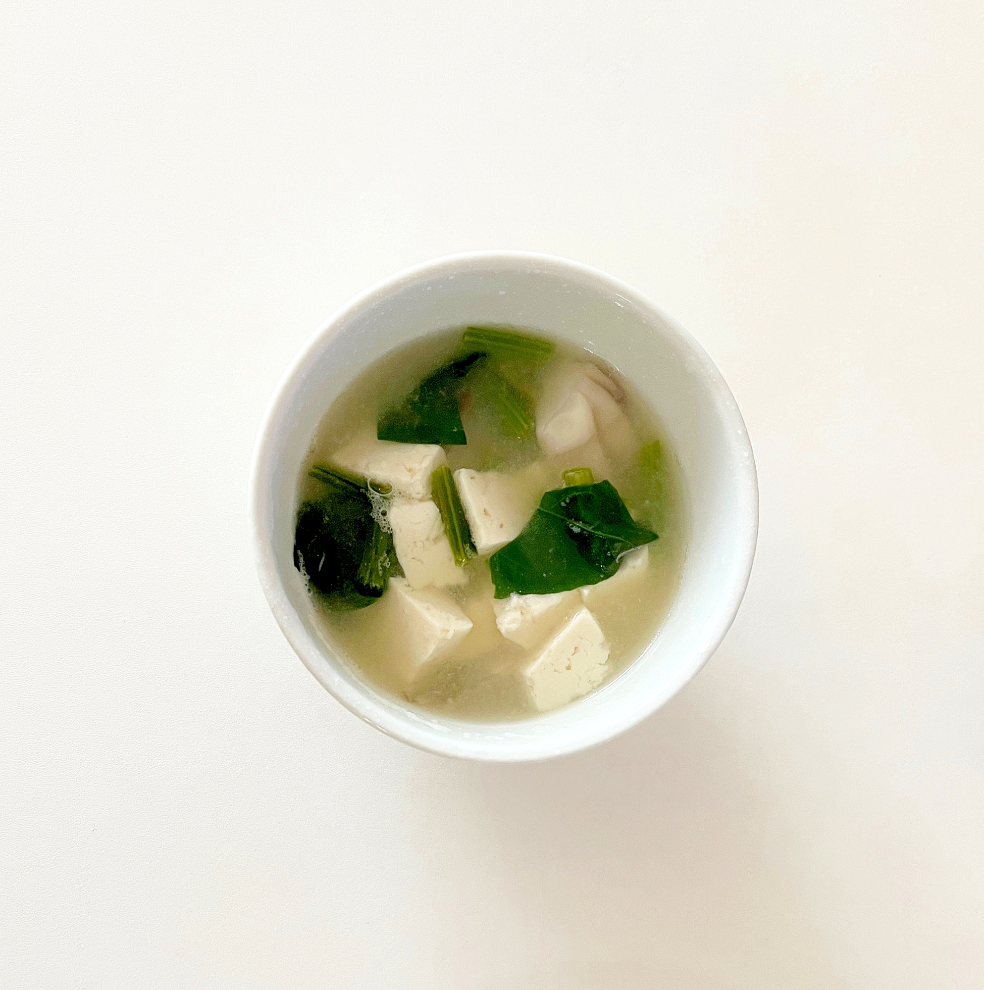 葉物野菜のお手軽味噌汁