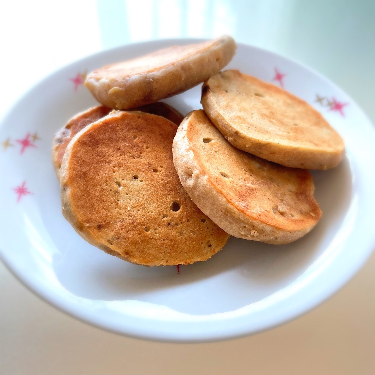 コーヒー風味のプリンパンケーキ