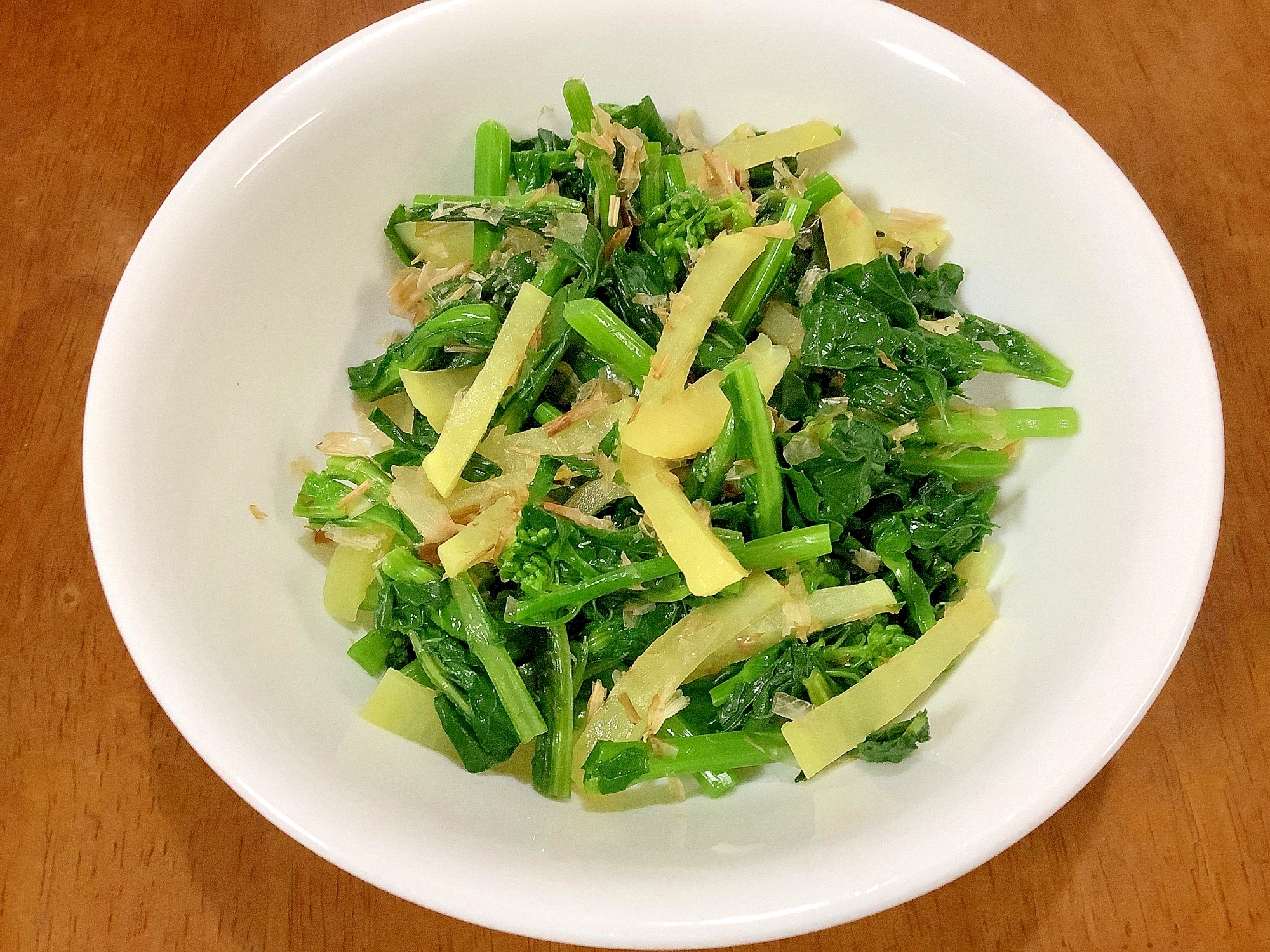 かき菜とたくあんのあえ物