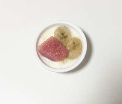 すいかバナナヨーグルト
