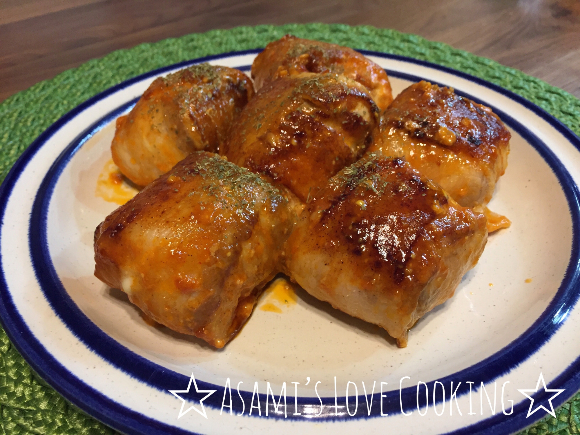 豆腐一丁丸ごと使用☆マヨケチャ肉巻き