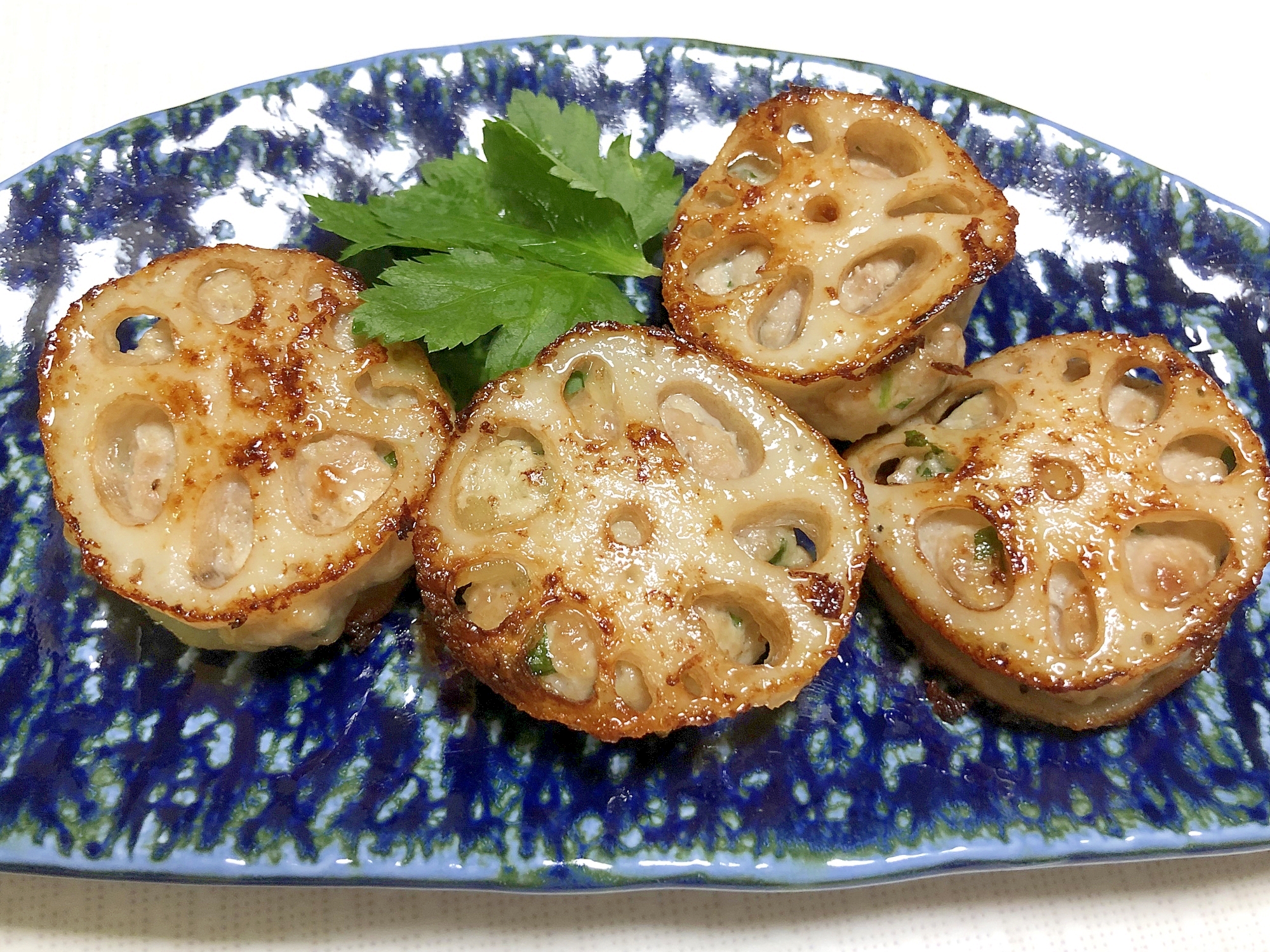 簡単 レンコンのはさみ揚げ焼き レシピ 作り方 By M H 楽天レシピ