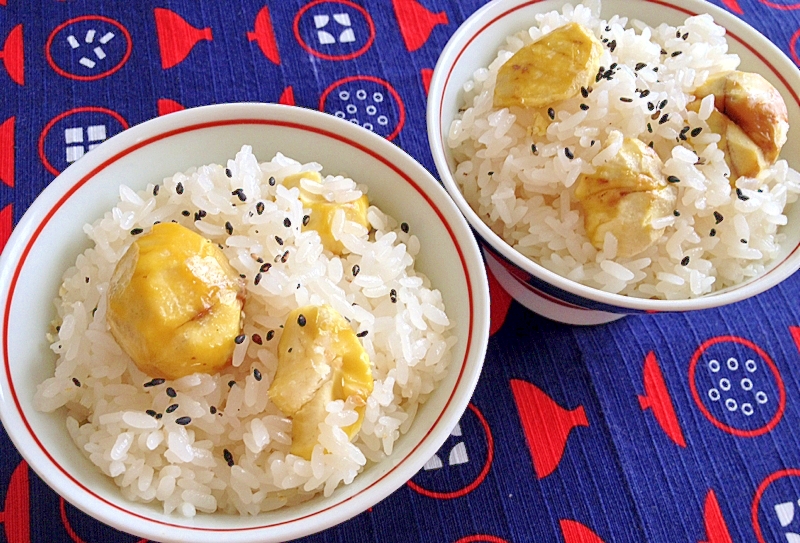 炊飯器☆簡単！栗おこわ