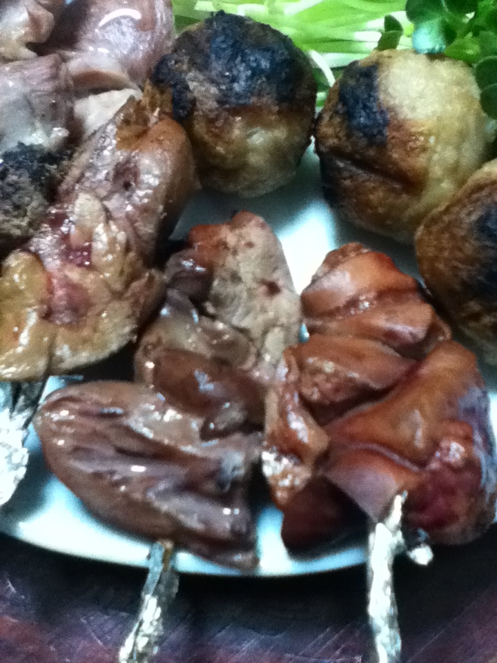 白だし鶏レバーの焼き鳥 レシピ 作り方 By とりあえず乾杯 楽天レシピ