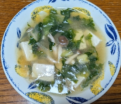 とろとろ豆腐の★熱々！中華スープ。