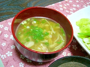 風邪予防！(/・ω・)/☆ネギと生姜の温かスープ☆