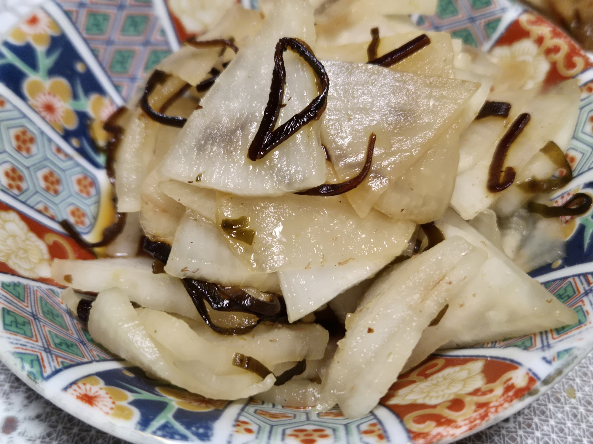 大根の塩昆布おかか漬け