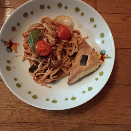 まな板なし！ケチャップで❤合い挽き肉のパスタ♪