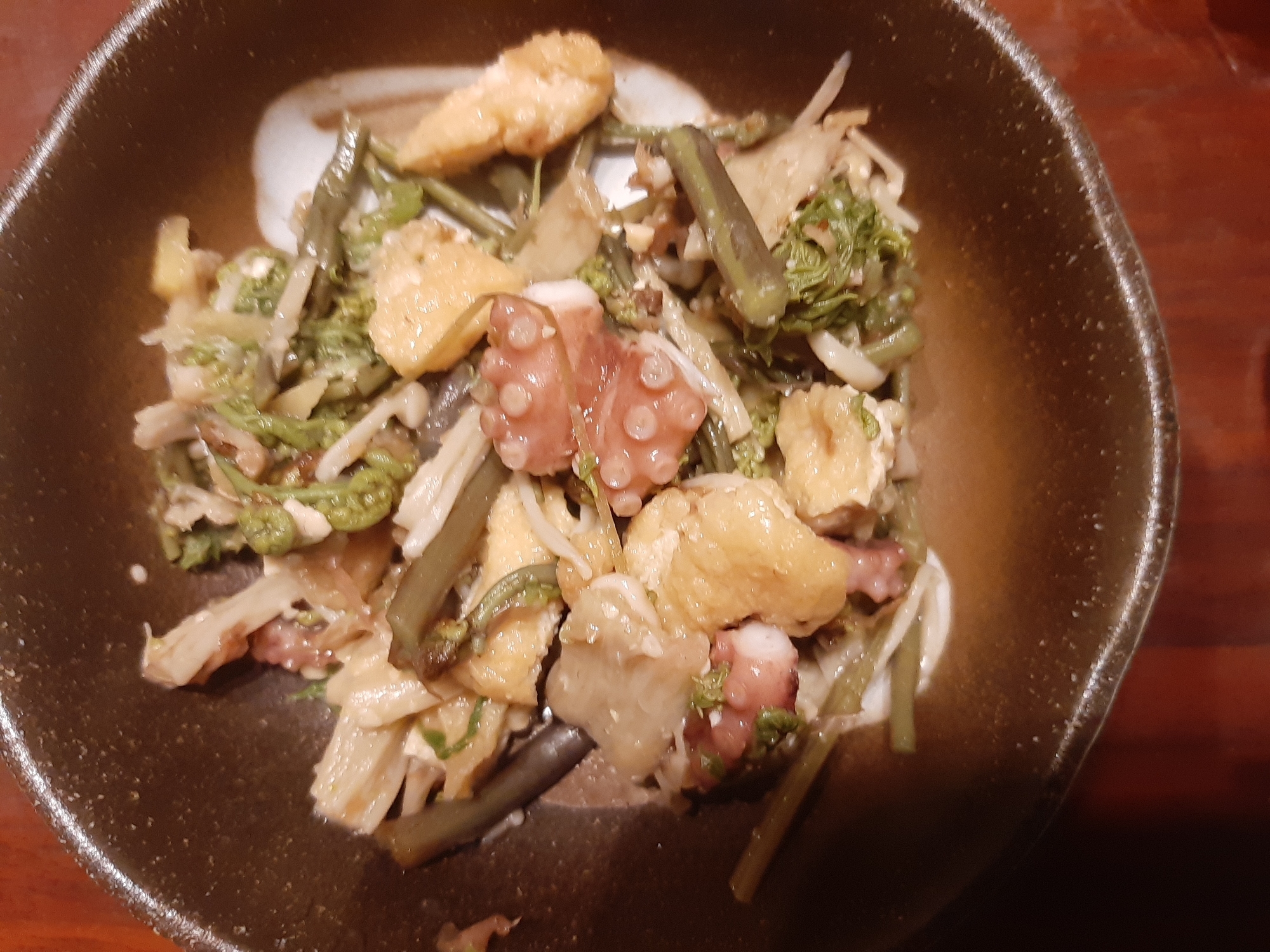 わらびとたこの煮物 レシピ 作り方 By みーみ5077 楽天レシピ