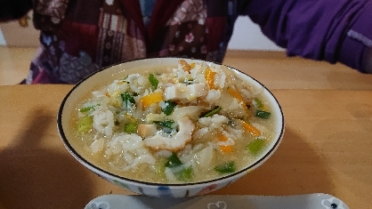 野菜たっぷり中華雑炊