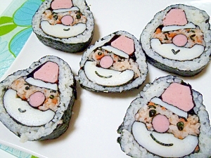サンタの巻き寿司 レシピ 作り方 By Nontan 楽天レシピ サンタの巻き寿司 レシピ 作り方 By Nontan 楽天レシピ