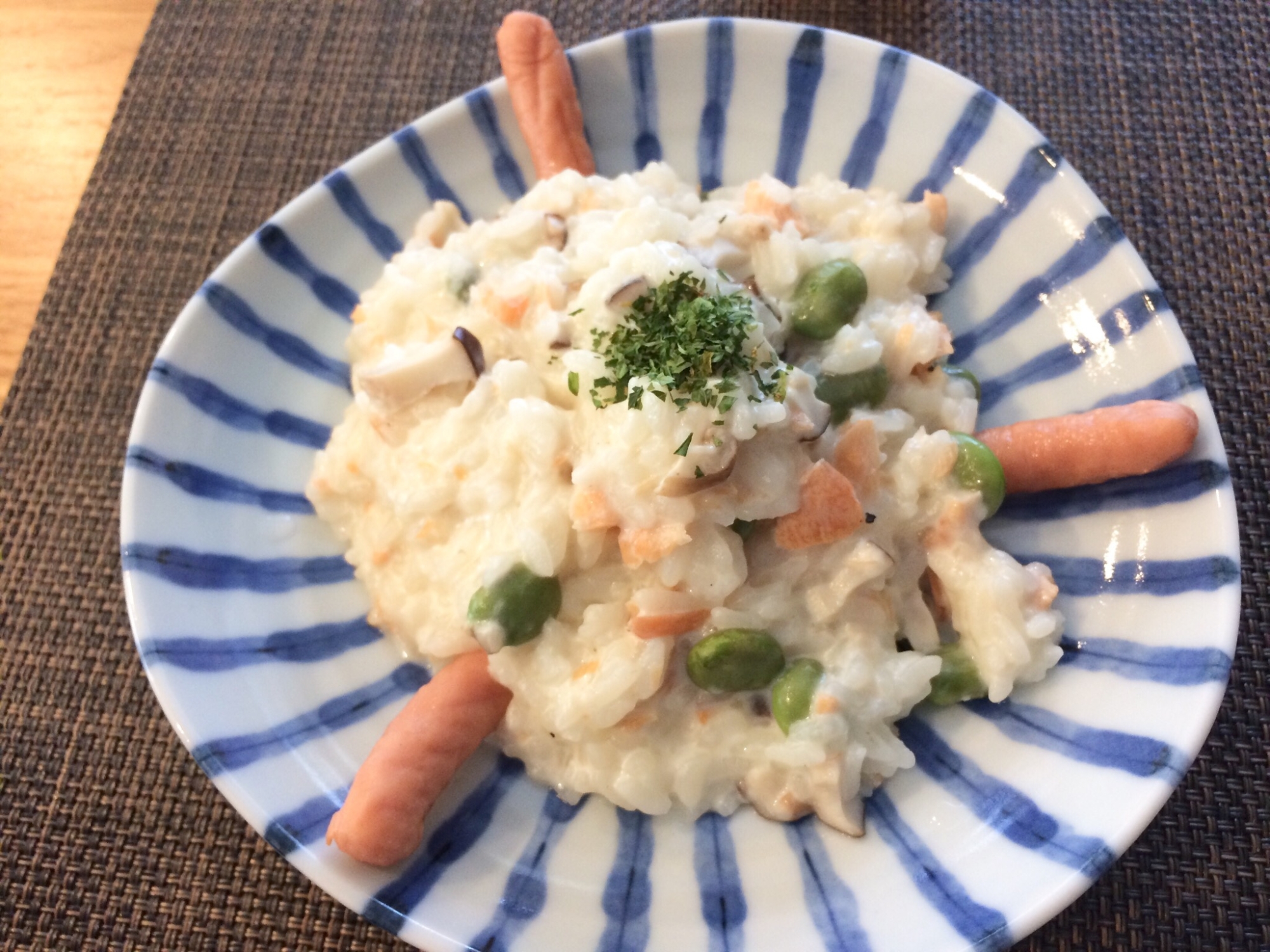 幼児食！鮭のクリームリゾット