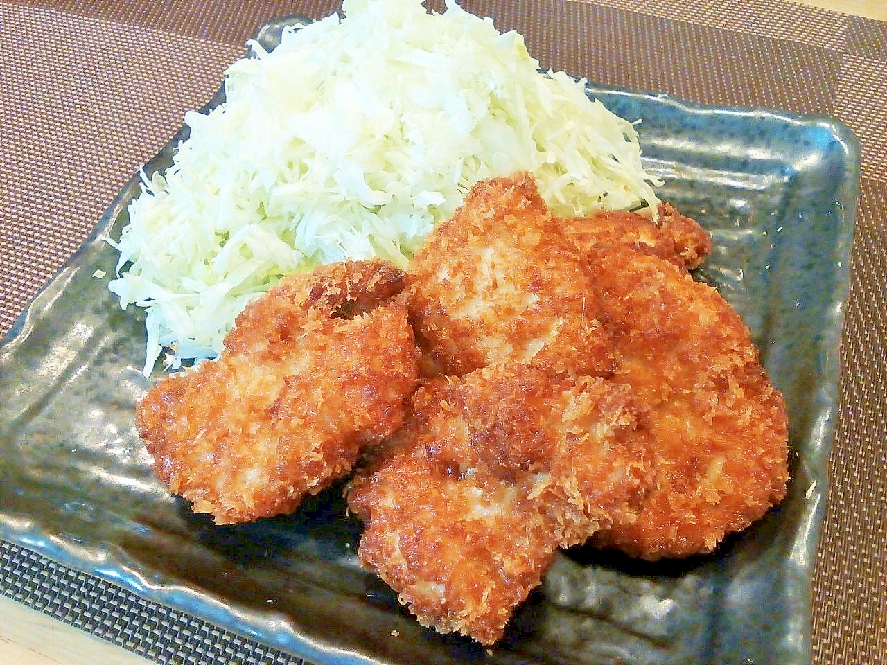 ♪ほろほろ食感♡ヘルシーひとくちチキンカツ♪