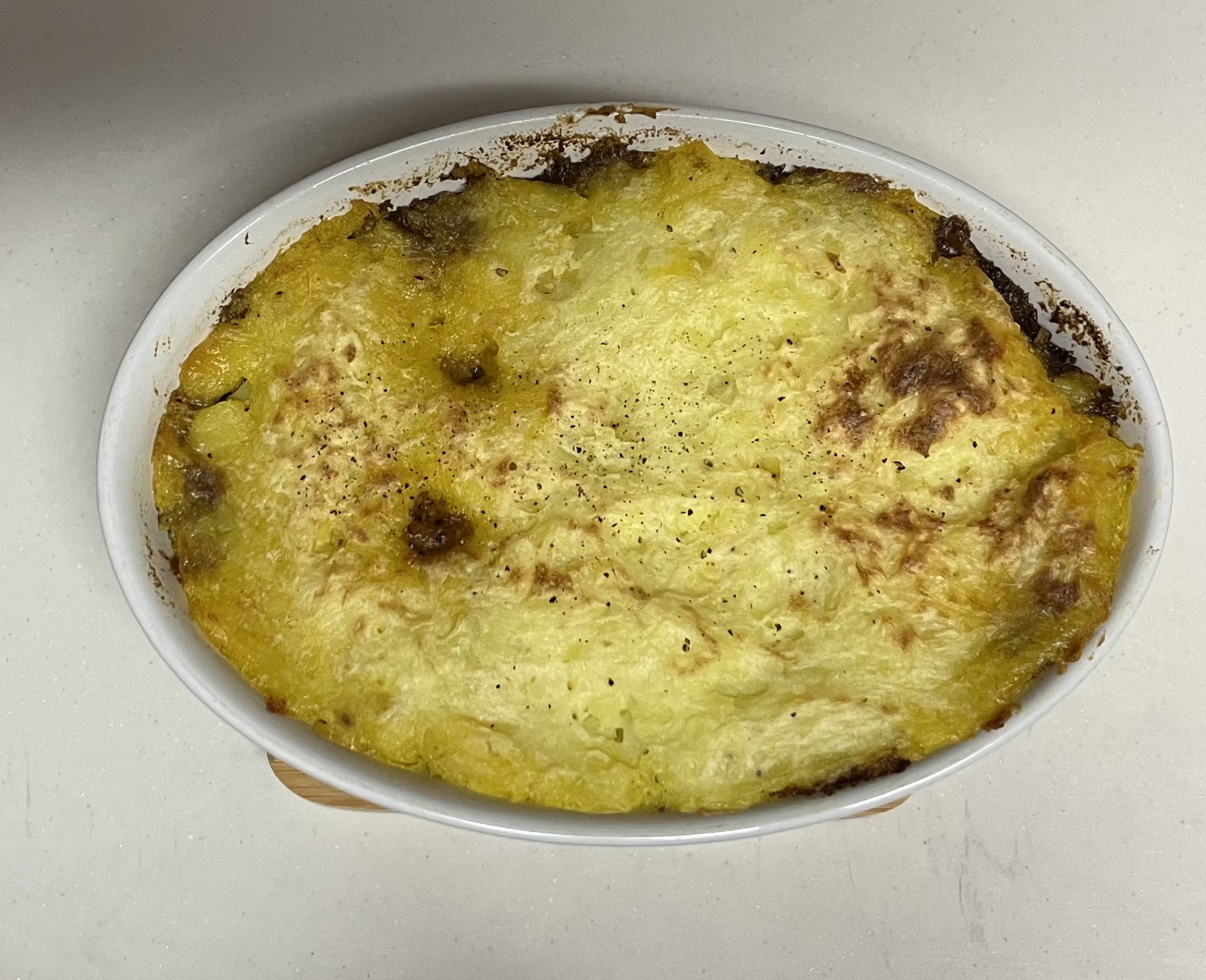余ったキーマカレーでシェパーズパイもどき