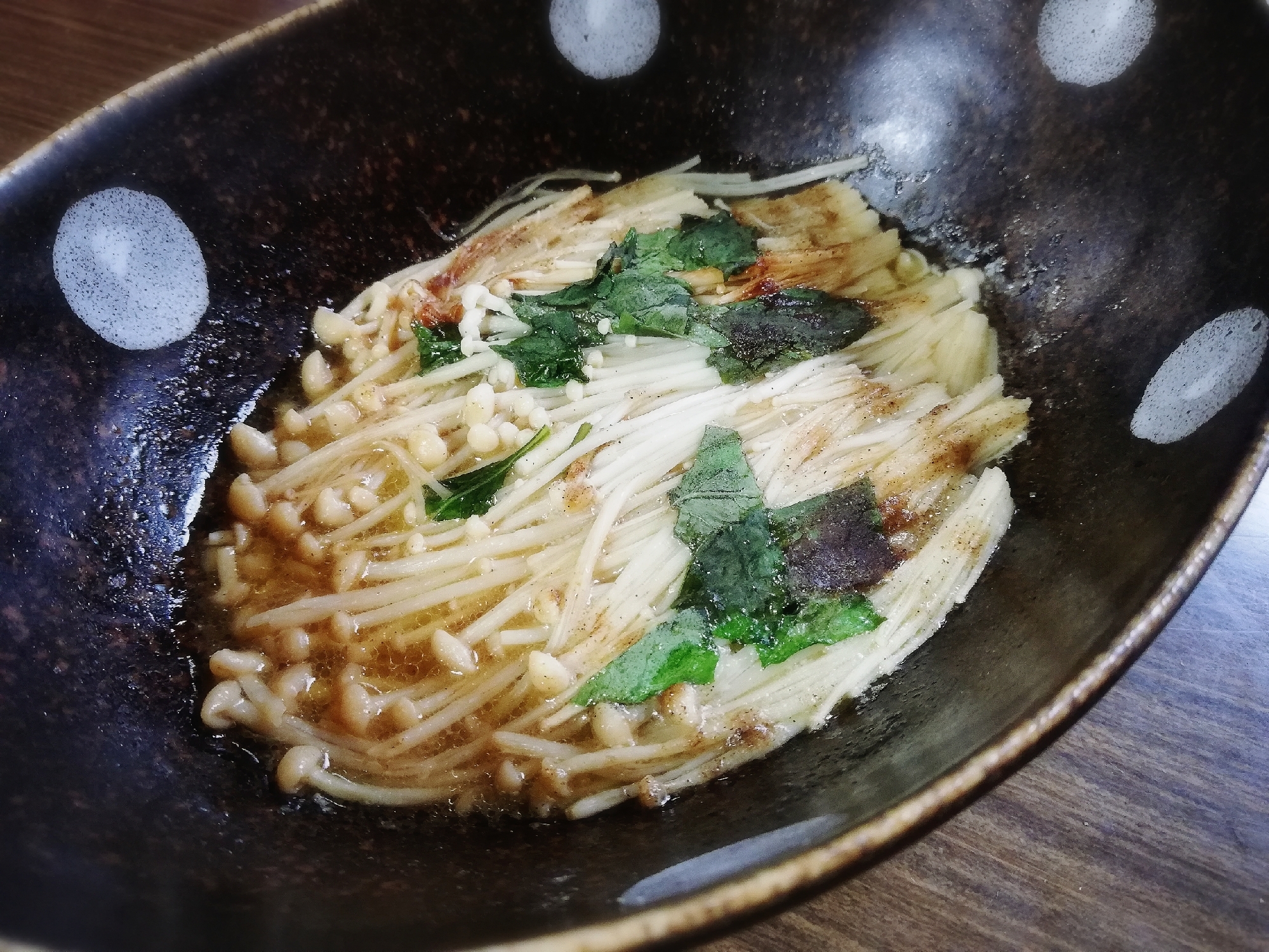 簡単！えのきのバター醤油