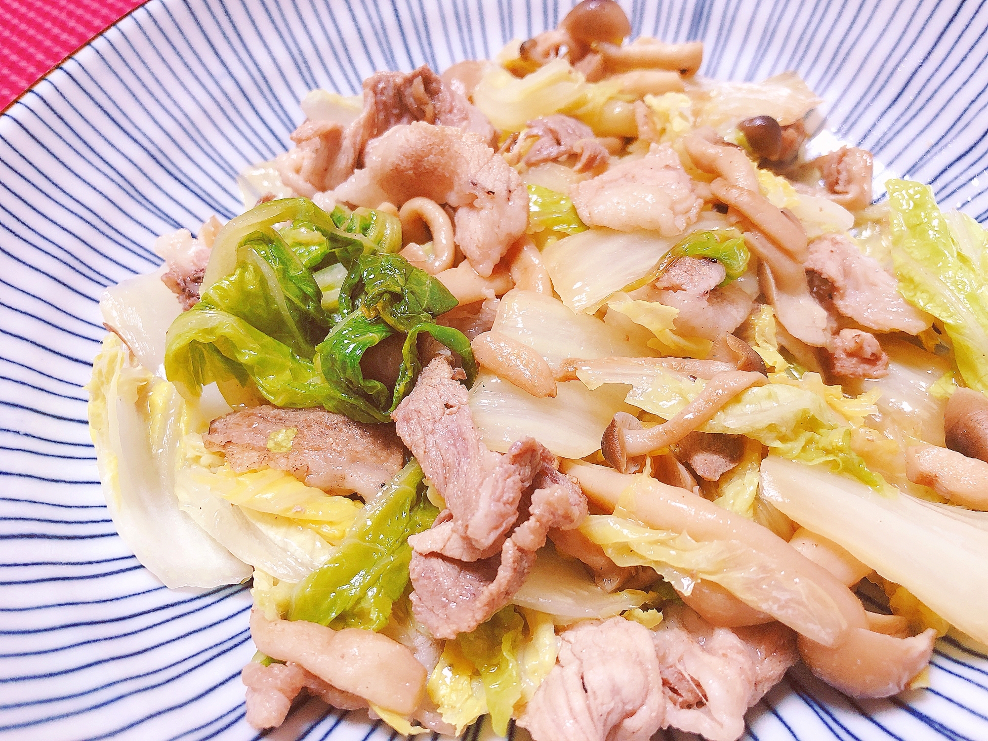 味付けはポン酢！白菜と豚肉のバター炒め