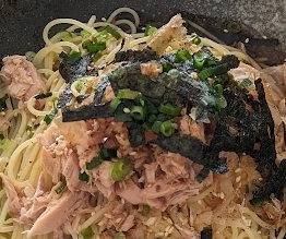 ツナとWきのこの和風パスタ