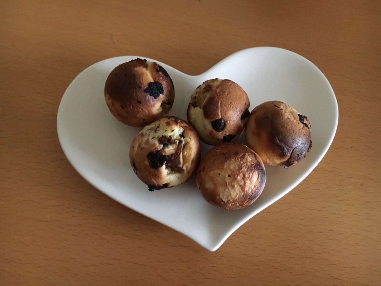 たこ焼き器で、チョコチップホットケーキ