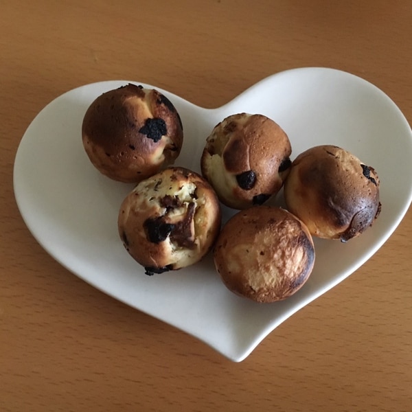 たこ焼き器で チョコチップホットケーキ レシピ 作り方 By 楽天レシピ たこ焼き器で チョコチップホットケーキ レシピ 作り方 By 楽天レシピ