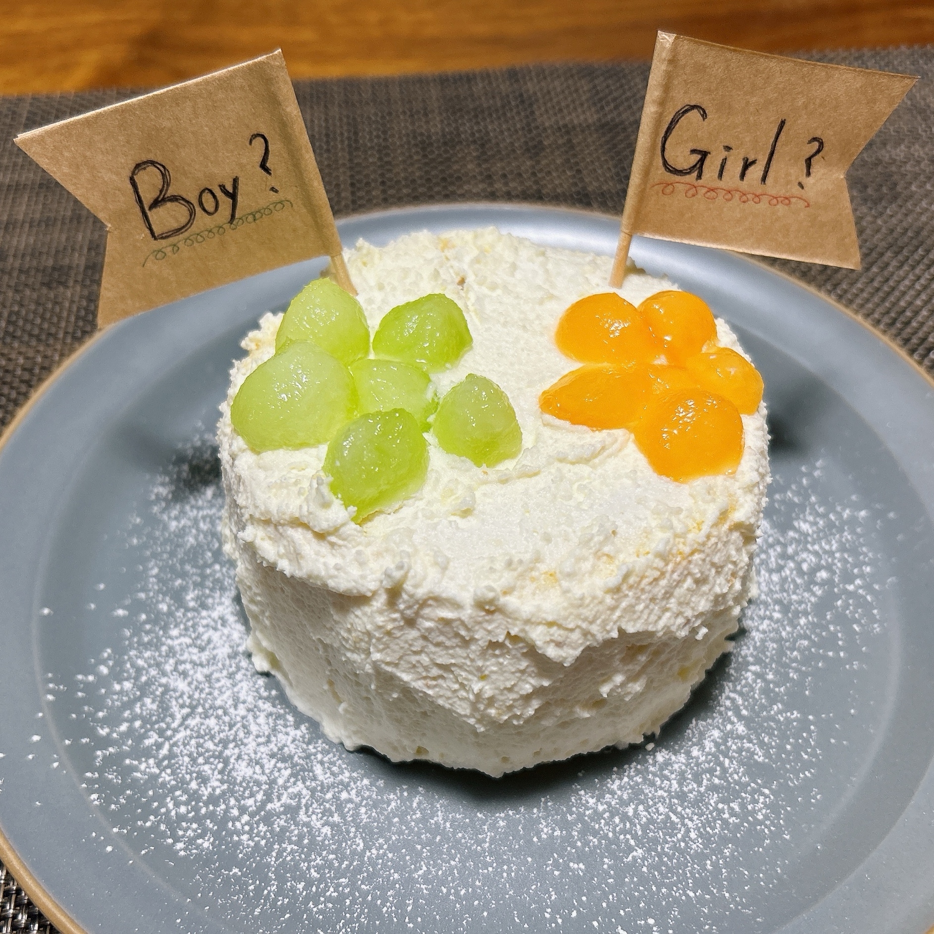 ジェンダーリビールケーキ【簡単＊市販品で】