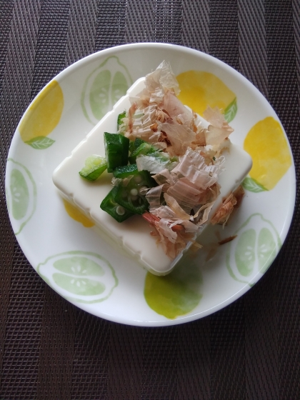 オクラの冷奴
