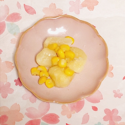 レンジで簡単キタアカリでジャガバタコーン