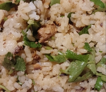 三つ葉の香りで上品な鶏飯になりました。美味しかったです！