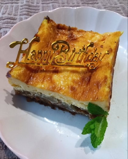 手作りチーズのベイクドチーズケーキ