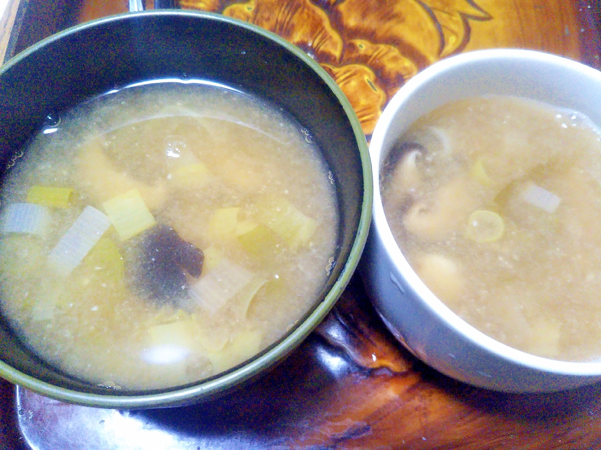 里芋&深谷ネギ&椎茸の味噌汁