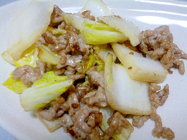 簡単 おつまみ 豚ひき肉と白菜のマヨネーズ炒め レシピ 作り方 By みずたまsweet 楽天レシピ