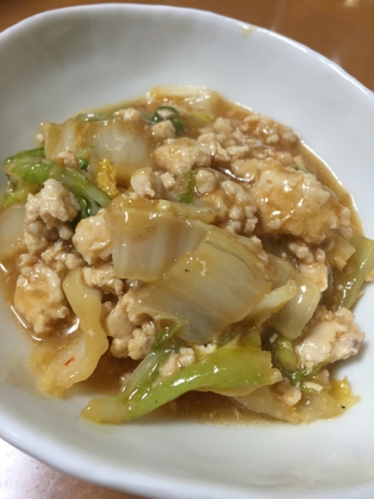 ご飯が進むーー‼︎
鶏ミンチなので、アッサリでいくらでも食べられますね！