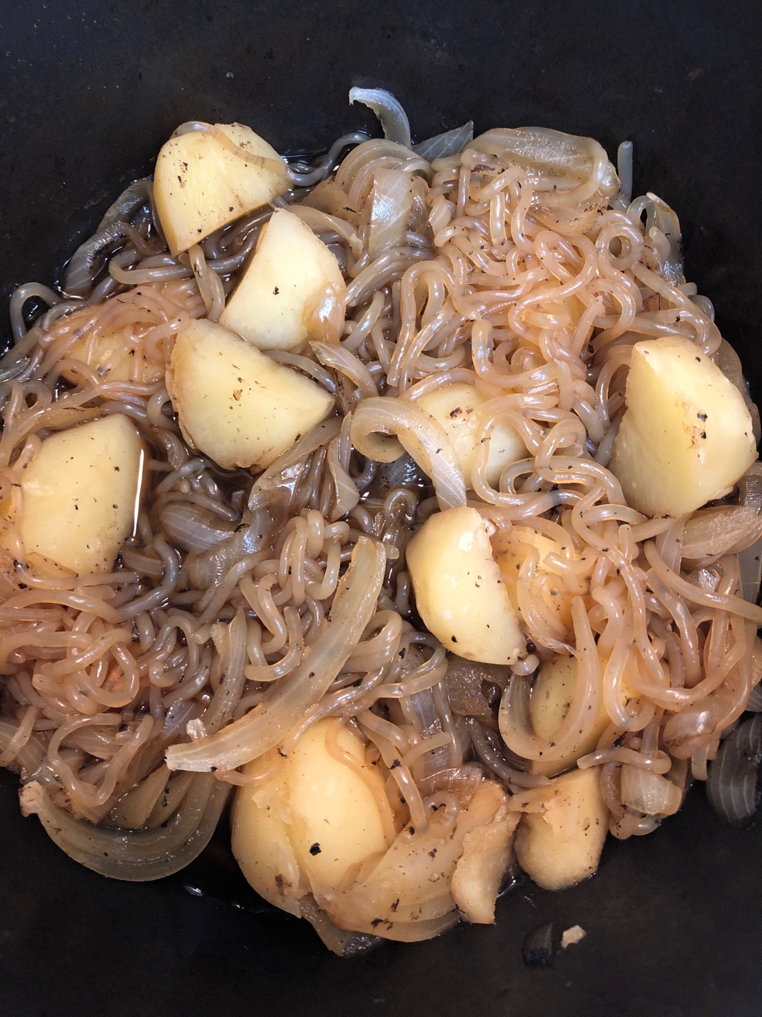 肉はないけど肉じゃが風煮付け