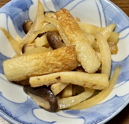 大根としめじ竹輪のおかか炒め煮