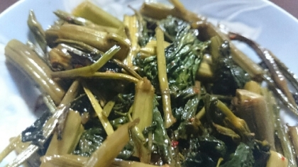 にんにくがチューブになりましたが美味しくいただきました～(*^▽^*)空芯菜、この時季、ありがたい食材ですが、もうじきおわりですね～残念(T-T)
