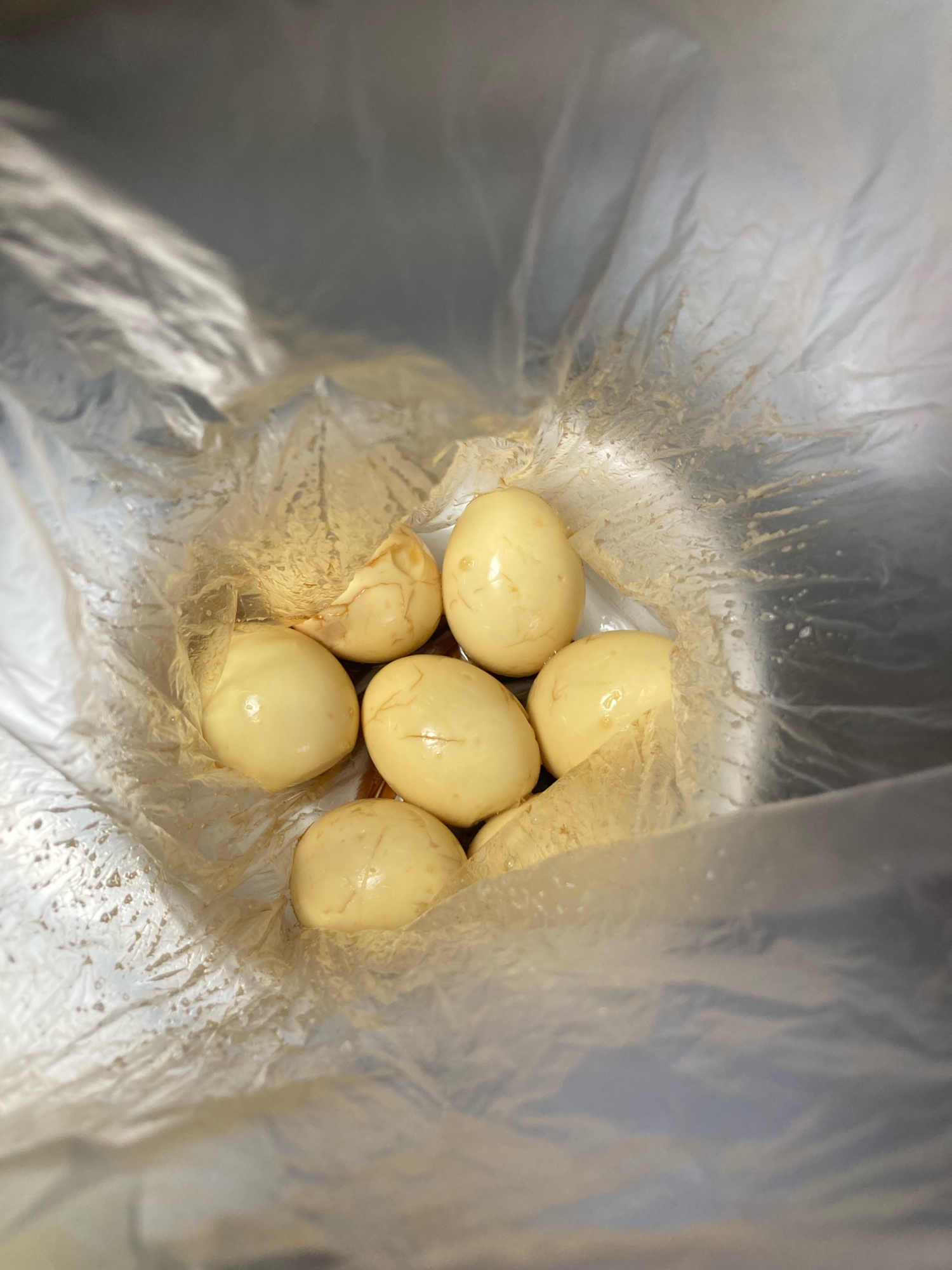 アイラップでお手軽煮卵