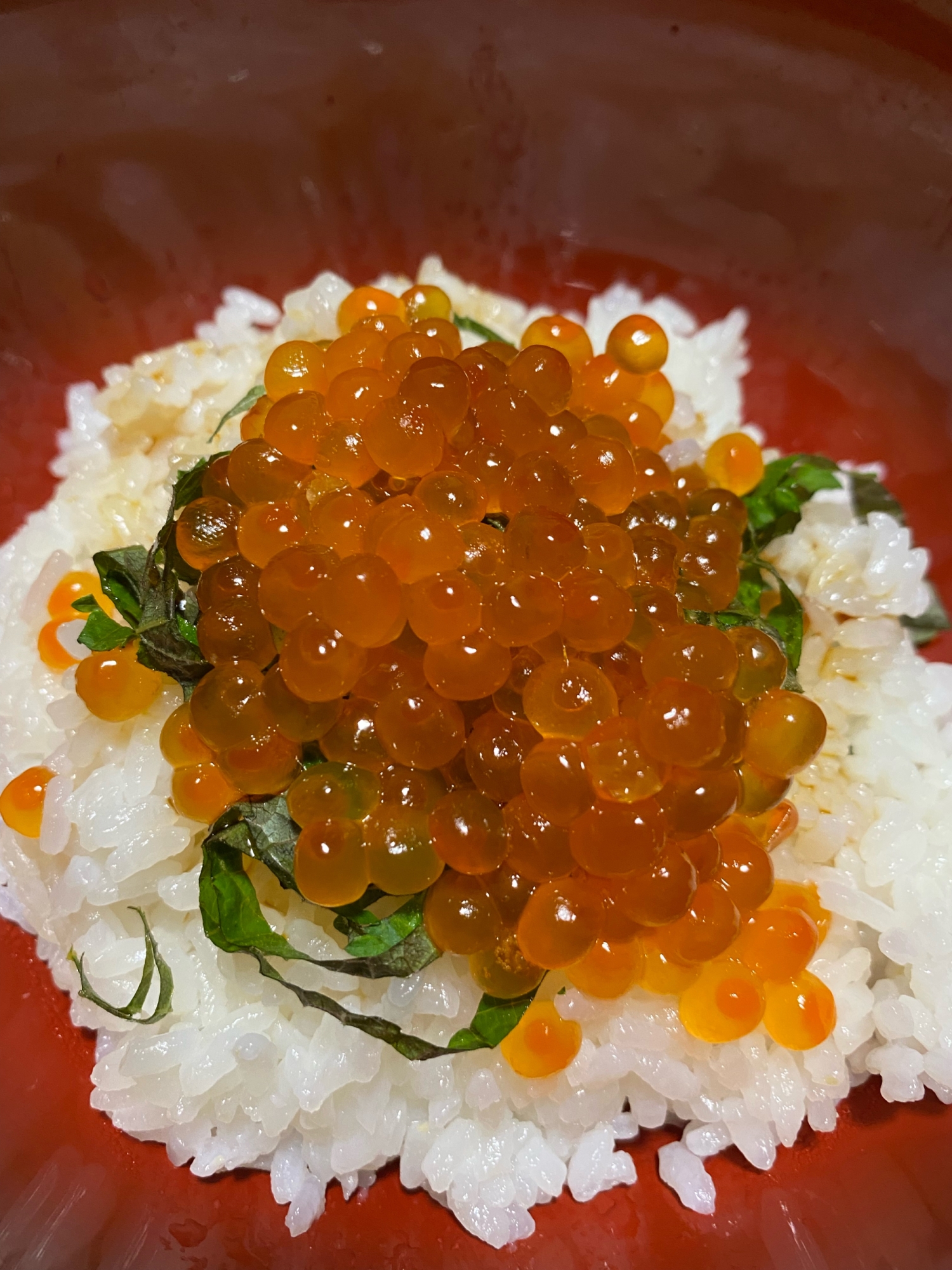 簡単にできてしまう　いくら丼