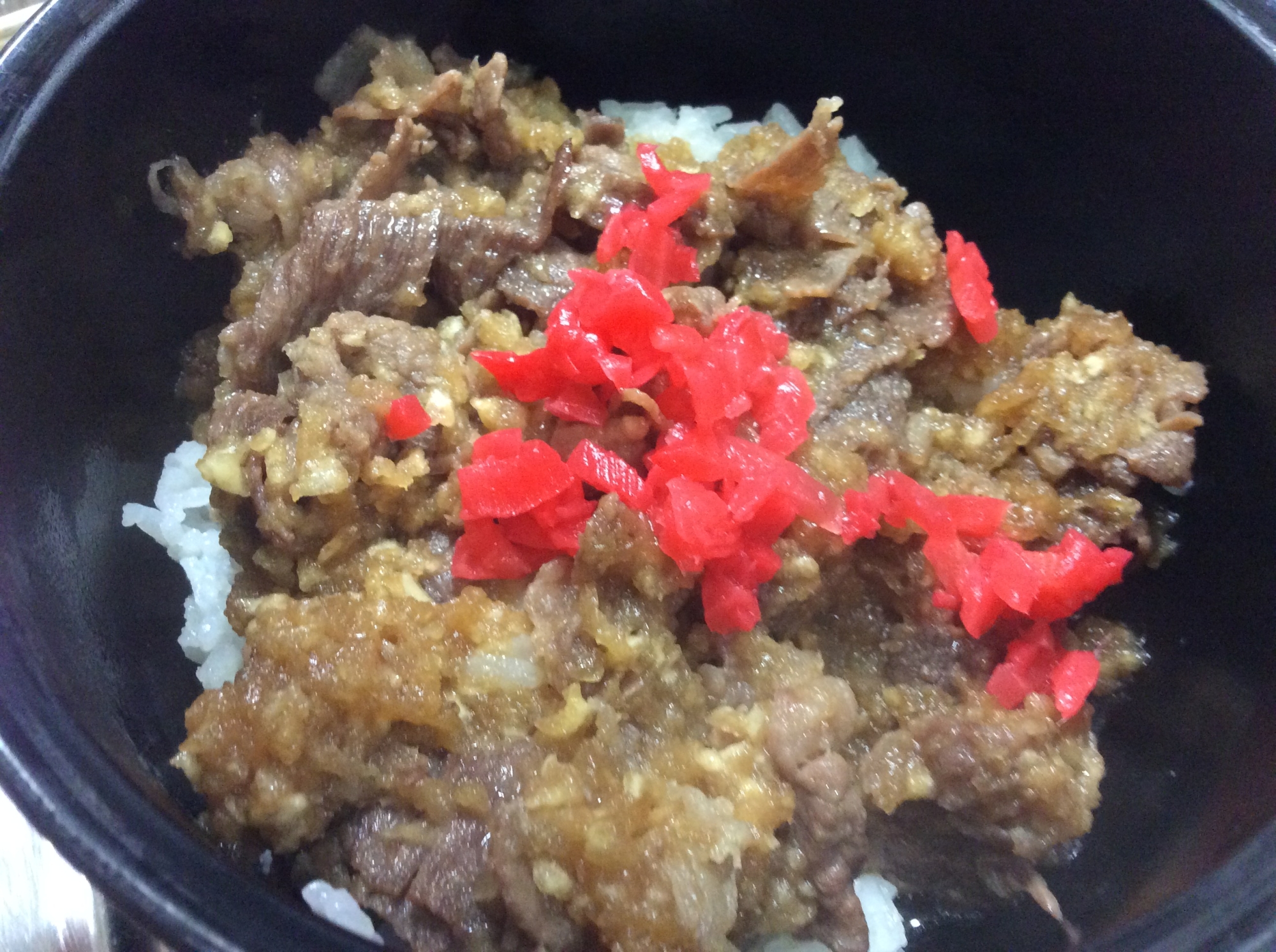 大根おろし甘口牛肉丼