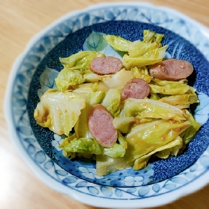 味噌で炒めて春キャベツを美味しく頂けました(*^-^*)