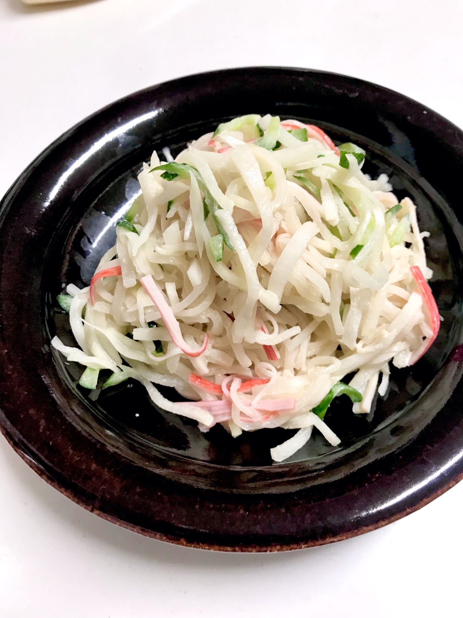 大根とキュウリとカニカマのサラダ