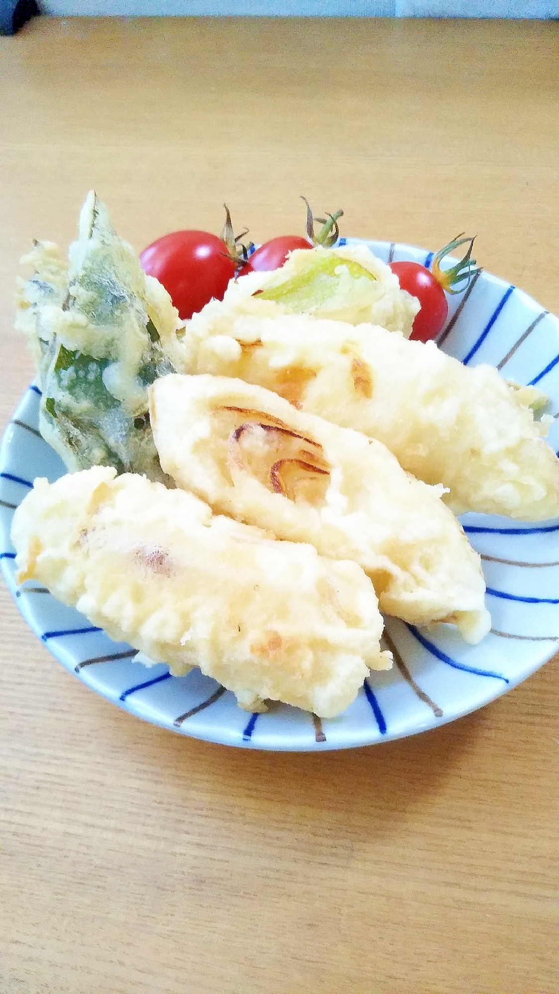 太ネギの天ぷら
