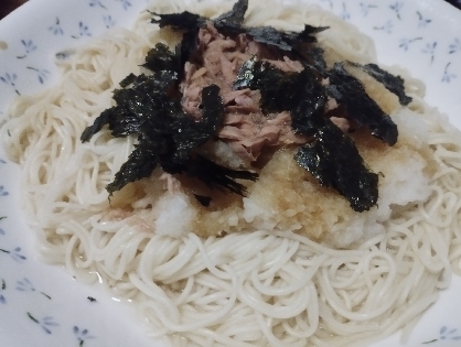 夏はさっぱり♪ツナおろしそうめん