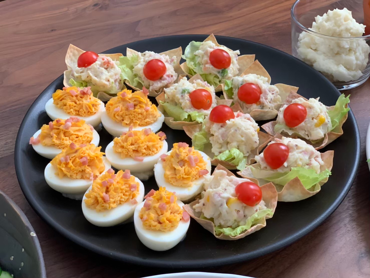 オードブル2種 デビルドエッグ&ポテトサラダ