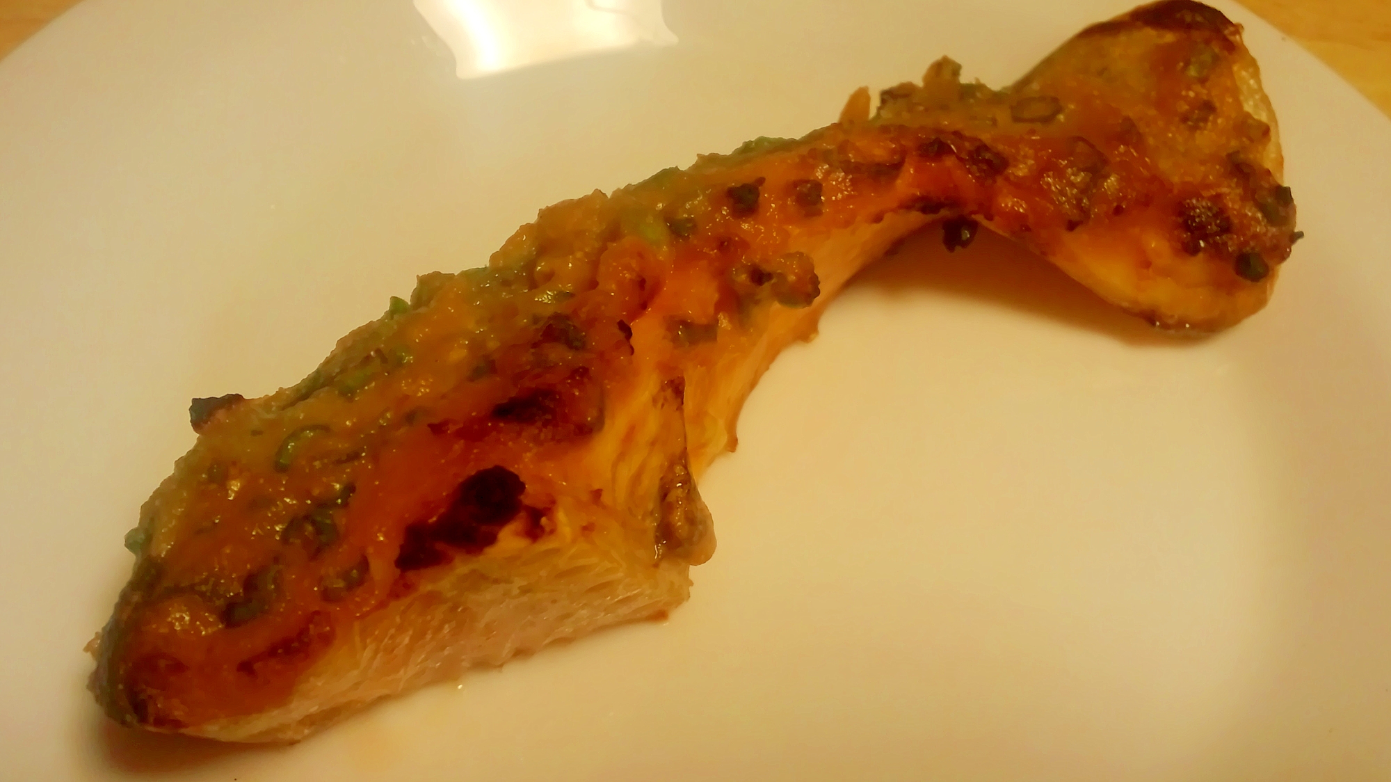 簡単美味しい　鮭の青唐味噌焼き