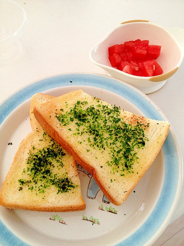 ゆず塩と青海苔の絶品トースト