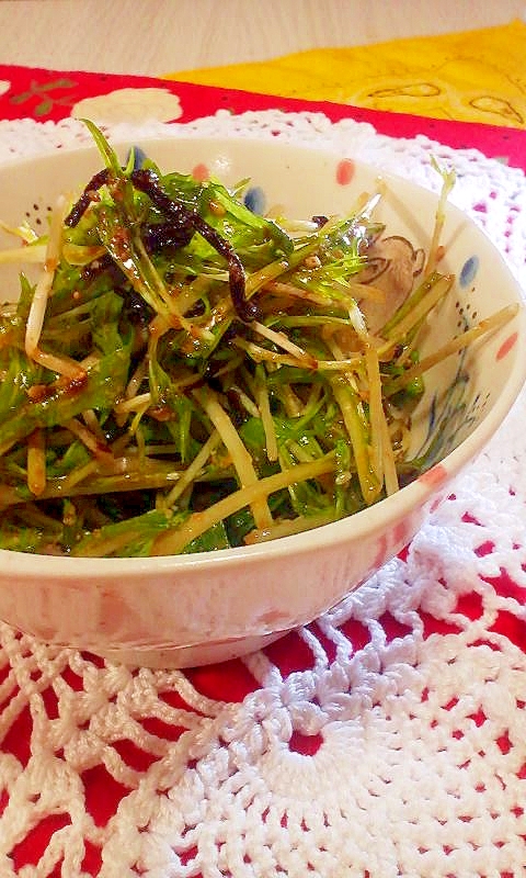 大嫌いな水菜が旨すぎるサラダ