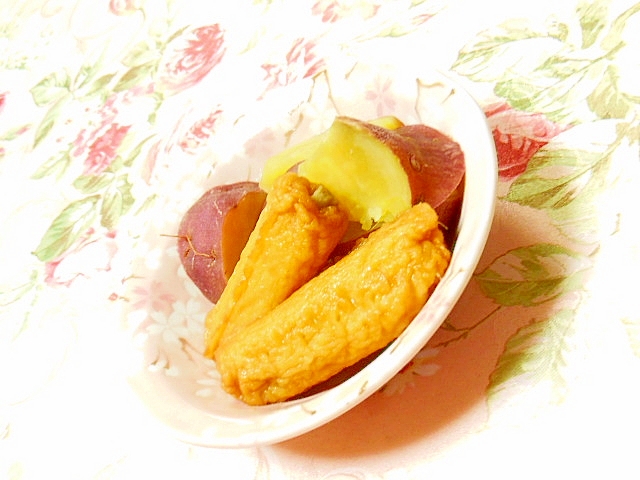 煮干し出汁ｄｅ❤薩摩芋とごぼう天の生姜煮❤